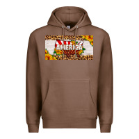 America Map Sunflower License Plate Premium Hoodie | Teevron