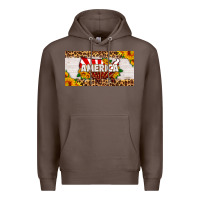 Coffee america map sunflower license plate Premium Hoodie - HRA Design Shop
