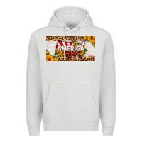 Dove Grey america map sunflower license plate Premium Hoodie - HRA Design Shop