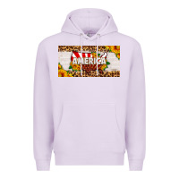 Lilac america map sunflower license plate Premium Hoodie - HRA Design Shop