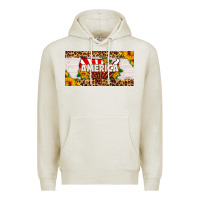 Oatmeal Heather america map sunflower license plate Premium Hoodie - HRA Design Shop