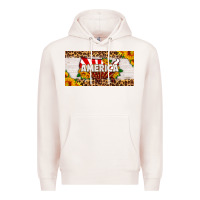 Pale Pink america map sunflower license plate Premium Hoodie - HRA Design Shop