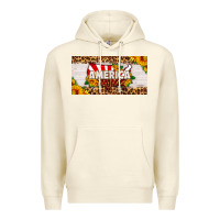 Sandshell america map sunflower license plate Premium Hoodie - HRA Design Shop