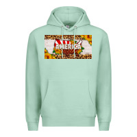 Seafoam america map sunflower license plate Premium Hoodie - HRA Design Shop