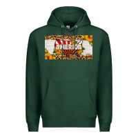 Sports Green america map sunflower license plate Premium Hoodie - HRA Design Shop