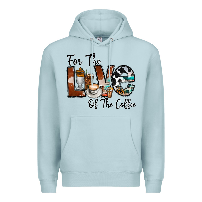 For The Love Of The Coffe Premium Hoodie by CowhideDigitalArt | Teevron