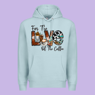 For The Love Of The Coffe Premium Hoodie Designed By Cowhidedigitalart