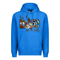 True Royal for the love of the coffe Premium Hoodie - CowhideDigitalArt