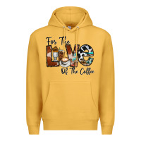 Mustard for the love of the coffe Premium Hoodie - CowhideDigitalArt