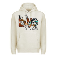 Oatmeal Heather for the love of the coffe Premium Hoodie - CowhideDigitalArt