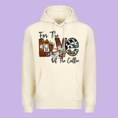 For The Love Of The Coffe Premium Hoodie Designed By Cowhidedigitalart