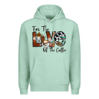 Seafoam for the love of the coffe Premium Hoodie - CowhideDigitalArt