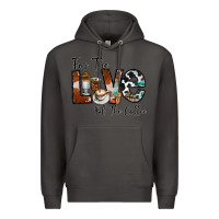 Smoke for the love of the coffe Premium Hoodie - CowhideDigitalArt