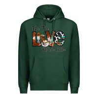 Sports Green for the love of the coffe Premium Hoodie - CowhideDigitalArt