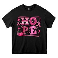 Black Hope Breast Cancer Awareness Fall Heavy Core Tee - LillyAllenDesigns