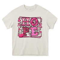 Cream Hope Breast Cancer Awareness Fall Heavy Core Tee - LillyAllenDesigns