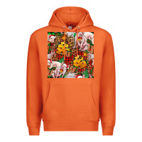 Carrot christmas pig  tartan with  hay and christmas ligh Premium Hoodie - FaDigitalArtStudio