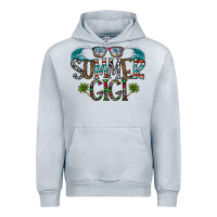 Heather Grey summer gigi Urban Hoodie - CowhideDigitalArt