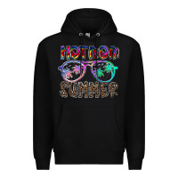 Black hot mom summer Premium Hoodie - CowhideDigitalArt