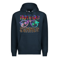 Navy hot mom summer Premium Hoodie - CowhideDigitalArt