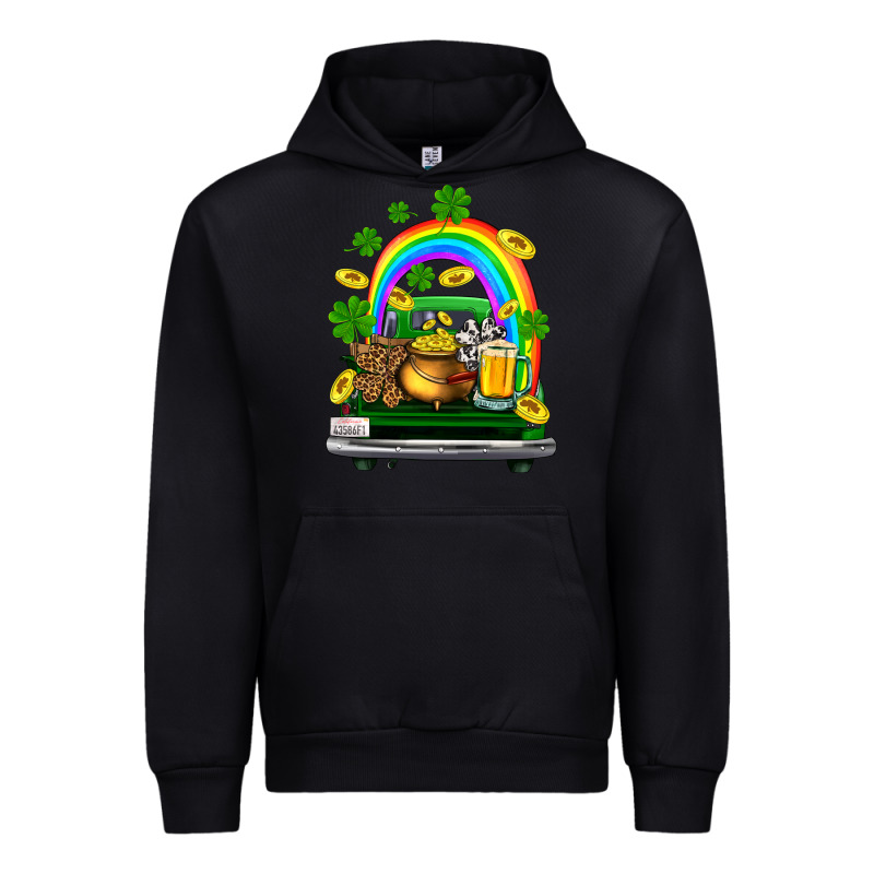 St Patricks Shamrock Gold Beer Truck Urban Hoodie by FaDigitalArtStudio | Teevron