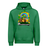 Emerald st patricks shamrock gold beer truck Urban Hoodie - FaDigitalArtStudio