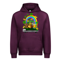 Mauve Wine st patricks shamrock gold beer truck Urban Hoodie - FaDigitalArtStudio