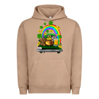 Pigment Burro st patricks shamrock gold beer truck Urban Hoodie - FaDigitalArtStudio