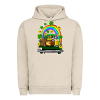 Pigment French Oak st patricks shamrock gold beer truck Urban Hoodie - FaDigitalArtStudio
