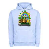 Pigment Grape Ice st patricks shamrock gold beer truck Urban Hoodie - FaDigitalArtStudio