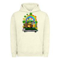 Pigment Pistachio st patricks shamrock gold beer truck Urban Hoodie - FaDigitalArtStudio