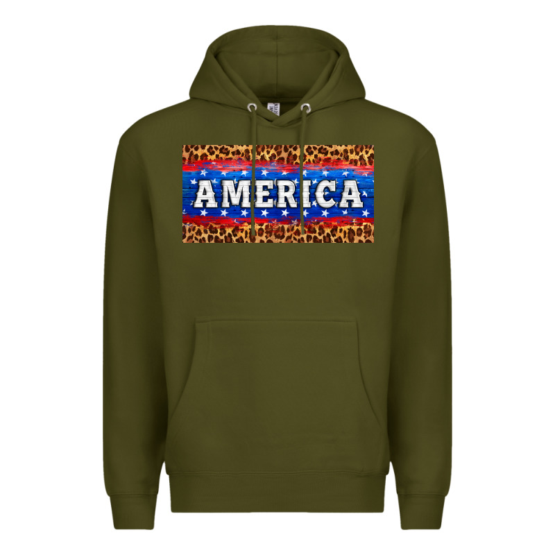 America License Plate Premium Hoodie by HRA Design Shop | Teevron