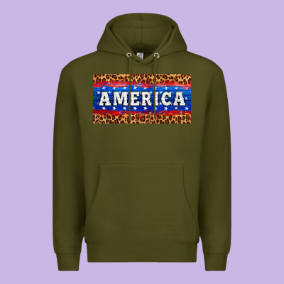 America License Plate Premium Hoodie Designed By Hra Design Shop