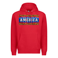 Red america license plate Premium Hoodie - HRA Design Shop