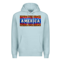 Blue Mist america license plate Premium Hoodie - HRA Design Shop
