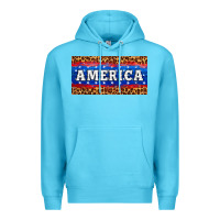 Ocean Blue america license plate Premium Hoodie - HRA Design Shop
