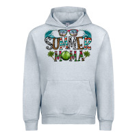 Heather Grey summer mama Urban Hoodie - CowhideDigitalArt