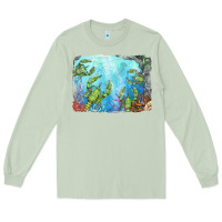 Matcha lobster background Long Sleeve Tee - BarkalooDesign