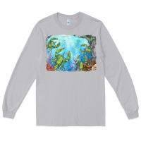 Moon Dust lobster background Long Sleeve Tee - BarkalooDesign