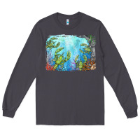 Smoke lobster background Long Sleeve Tee - BarkalooDesign