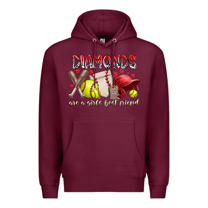 Diamonds Are A Girls Best Friends Premium Hoodie by RacoonDesign | Teevron