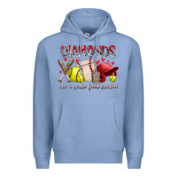Colony Blue diamonds are a girls best friends Premium Hoodie - RacoonDesign