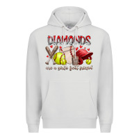 Dove Grey diamonds are a girls best friends Premium Hoodie - RacoonDesign
