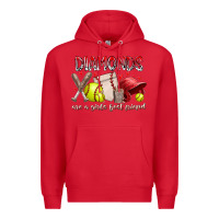 Red diamonds are a girls best friends Premium Hoodie - RacoonDesign