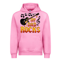 Fuchsia Pink my dad rocks Urban Hoodie - HRA Design Shop