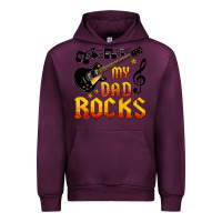 Mauve Wine my dad rocks Urban Hoodie - HRA Design Shop