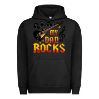 Pigment Black my dad rocks Urban Hoodie - HRA Design Shop