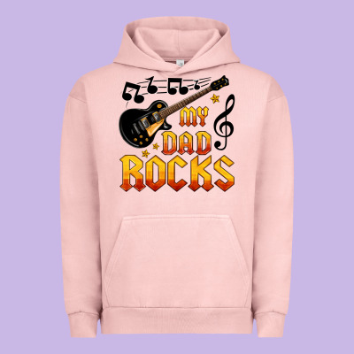 My Dad Rocks Urban Hoodie Designed By Hra Design Shop