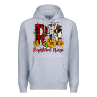 Heather Grey christmas rn registered nurse Premium Hoodie - FaDigitalArtStudio