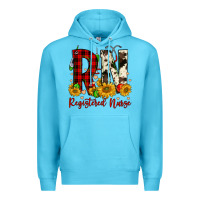 Ocean Blue christmas rn registered nurse Premium Hoodie - FaDigitalArtStudio